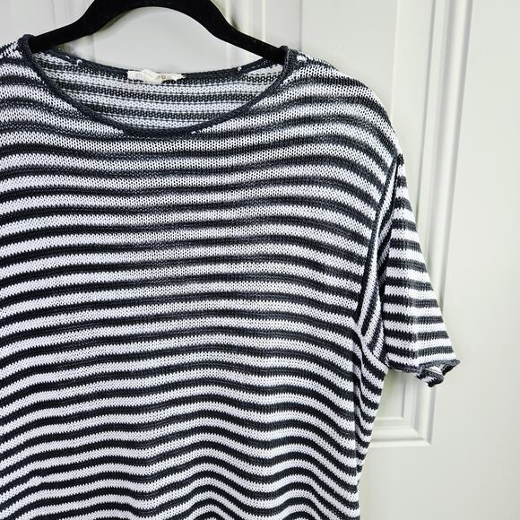 Eileen Fisher Organic Linen Knit Casual Tunic Top Size Petite Large Lagenlook - Picture 7 of 12